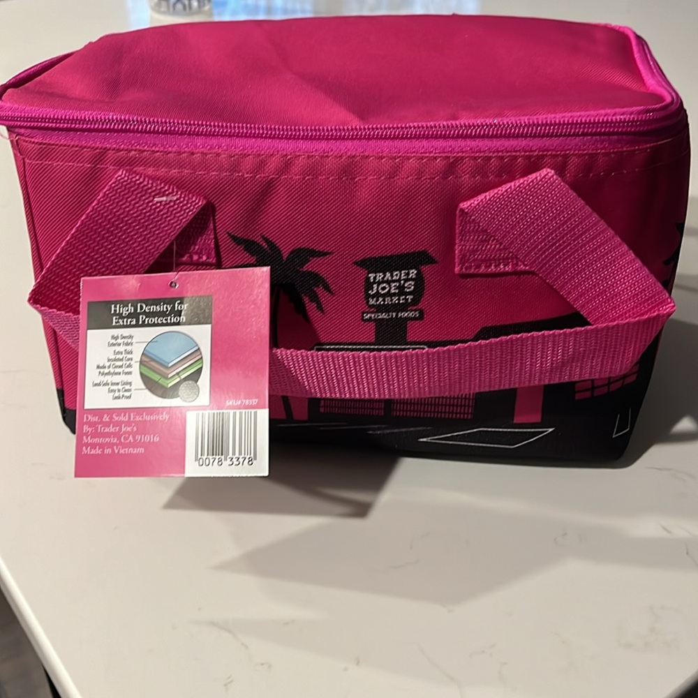 Pink “MINI” Trader Joe’s Insulated Tote NWT